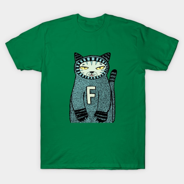 Fat winter cat T-Shirt by duxpavlic